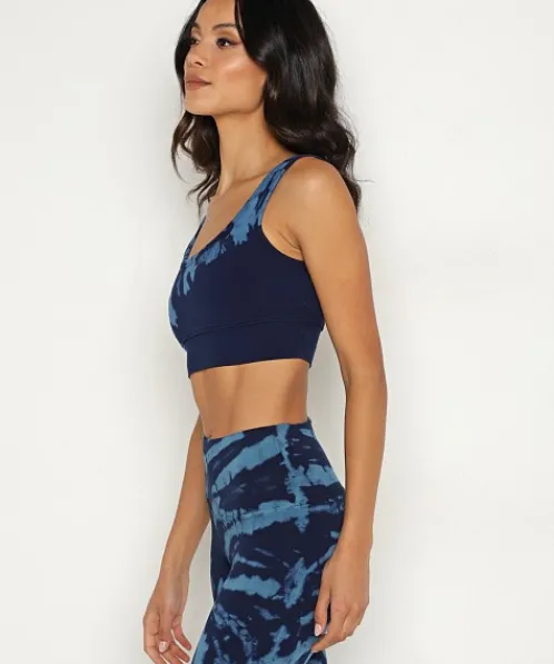 Electric & Rose Sports Bras>Electric & Rose Fairfax Bra Rhythm Indigo/Washed Blue
