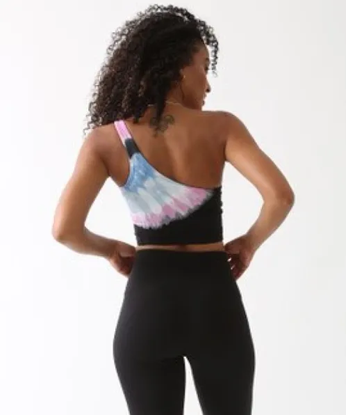 Electric & Rose Sports Bras>Electric & Rose Kai Sports Bra Beam Onyx/Taffy/Periwinkle