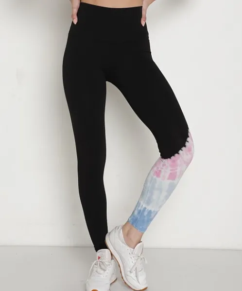Electric & Rose Bottoms>Electric & Rose Sunset Legging Beam Onyx/Taffy/Periwinkle