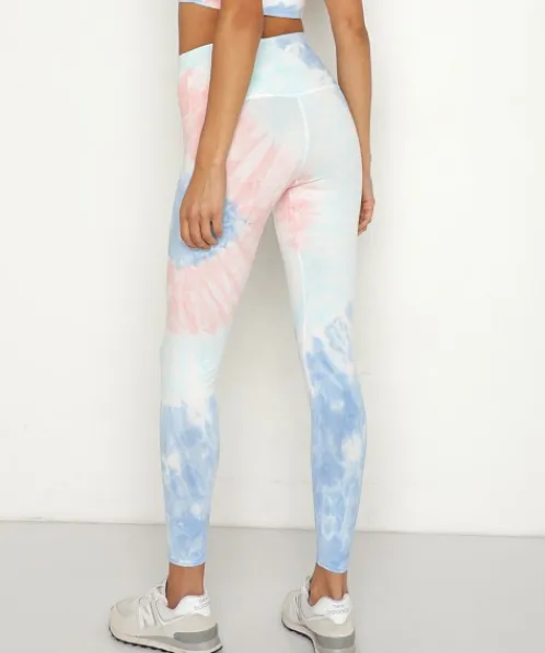 Electric & Rose Bottoms>Electric & Rose Sunset Legging Wave Rosey/Pacific/Dew