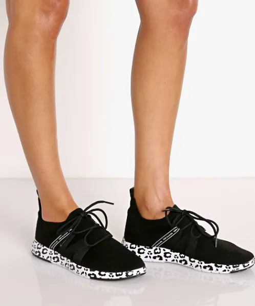 EMU Australia Sneakers>Leura Sneaker Black + Leopard