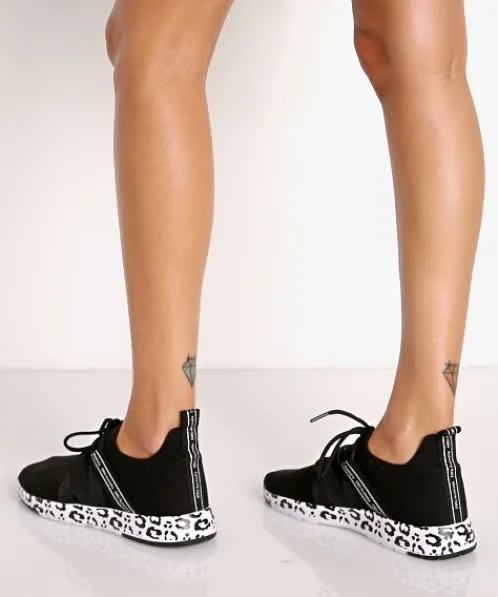 EMU Australia Sneakers>Leura Sneaker Black + Leopard