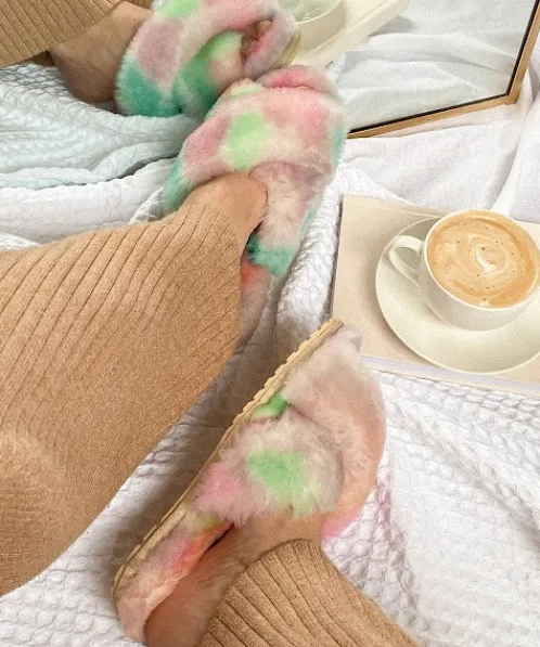 EMU Australia Slippers>Mayberry Slipper Tie Dye Fairy Floss