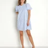 En Saison Dresses>Format Mini Dress Blue Gingham