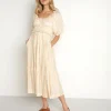 En Saison Dresses>Roberta Midi Dress Yellow