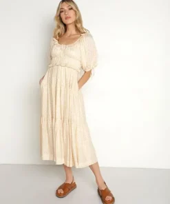 En Saison Dresses>Roberta Midi Dress Yellow