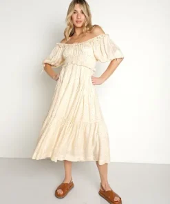 En Saison Dresses>Roberta Midi Dress Yellow