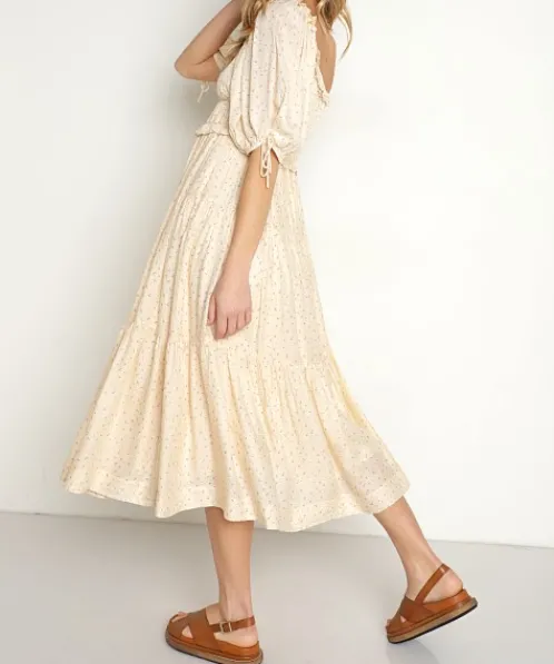 En Saison Dresses>Roberta Midi Dress Yellow