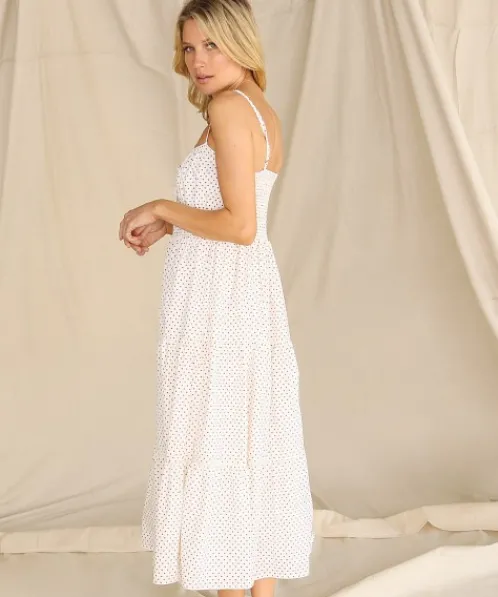 Faithfull the Brand Dresses>Alexia Midi Dress Belmond Dot