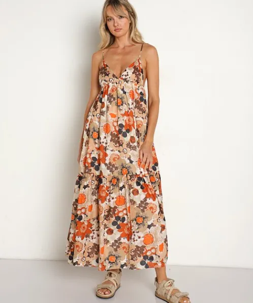 Faithfull the Brand Dresses>Anisha Maxi Dress Kaiya Floral