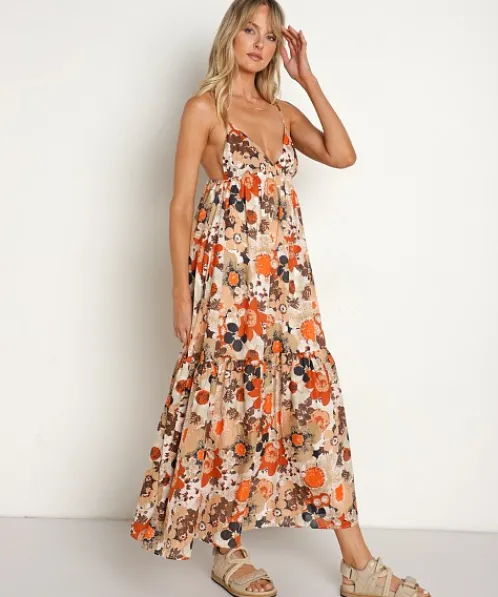 Faithfull the Brand Dresses>Anisha Maxi Dress Kaiya Floral