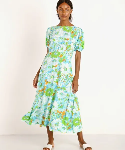 Faithfull the Brand Dresses>Beline Midi Dress Gardone Floral