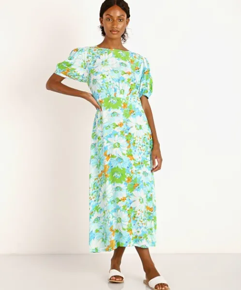 Faithfull the Brand Dresses>Beline Midi Dress Gardone Floral