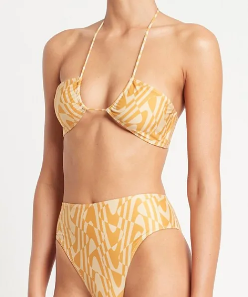 Faithfull the Brand Bikinis>Catania Bikini Top Cefalu Print
