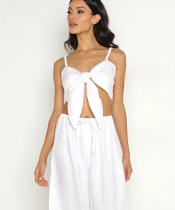 Faithfull the Brand Tops>Dafnica Linen Top White