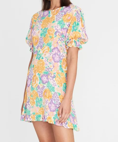 Faithfull the Brand Dresses>Florence Mini Dress Ade Floral