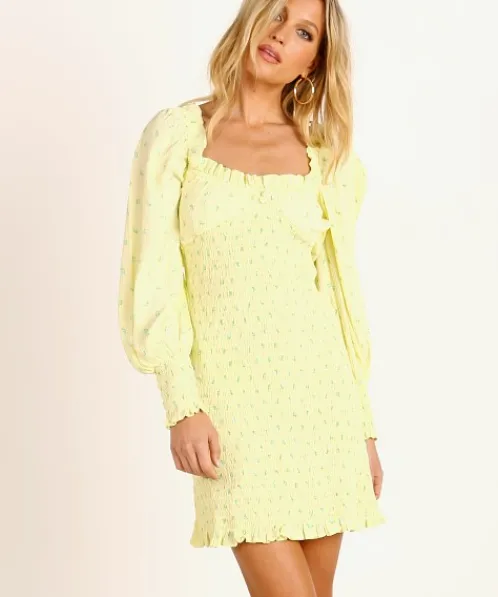 Faithfull the Brand Dresses>Gombardy Mini Dress Bisset Floral