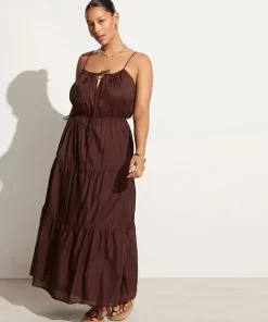 Faithfull the Brand Dresses>Henri Maxi Dress Truffle