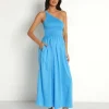 Faithfull the Brand Dresses>Khalani Midi Dress Turquoise