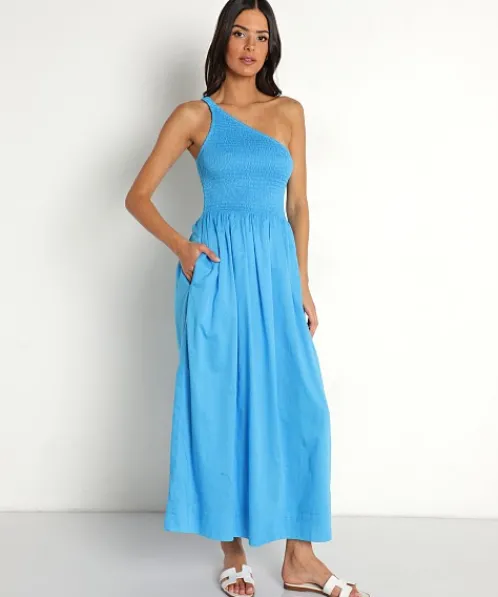 Faithfull the Brand Dresses>Khalani Midi Dress Turquoise