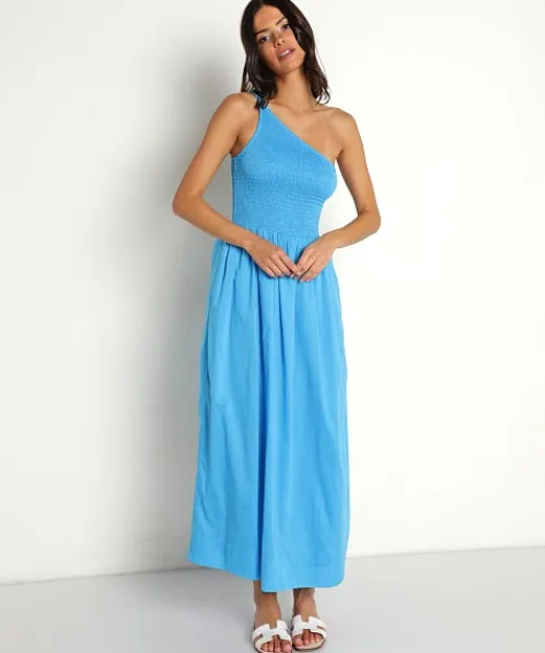 Faithfull the Brand Dresses>Khalani Midi Dress Turquoise