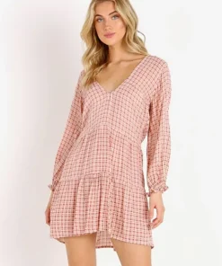 Faithfull the Brand Dresses>La Gallion Dress Emilinah Check Print