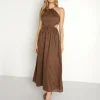 Faithfull the Brand Dresses>La Piedra Maxi Dress Chocolate