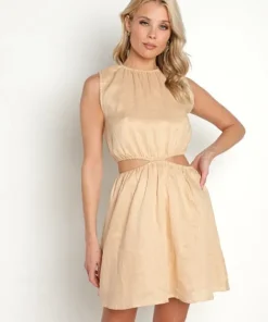 Faithfull the Brand Dresses>La Pineta Mini Dress Warm Sand
