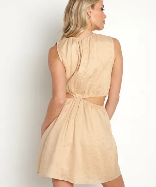 Faithfull the Brand Dresses>La Pineta Mini Dress Warm Sand