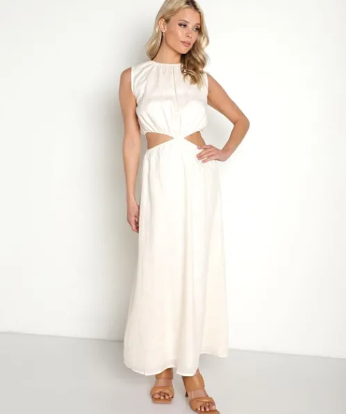 Faithfull the Brand Dresses>Las Flores Maxi Dress Plain Shell