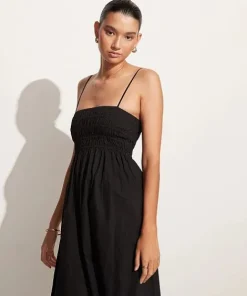 Faithfull the Brand Dresses>Marieka Midi Dress Black