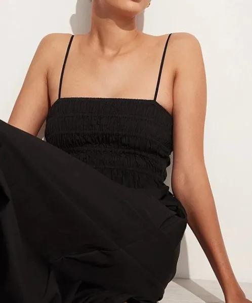 Faithfull the Brand Dresses>Marieka Midi Dress Black