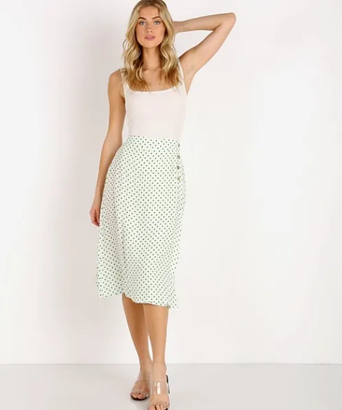 Faithfull the Brand Skirts>Racquel Skirt Lula Dot Print