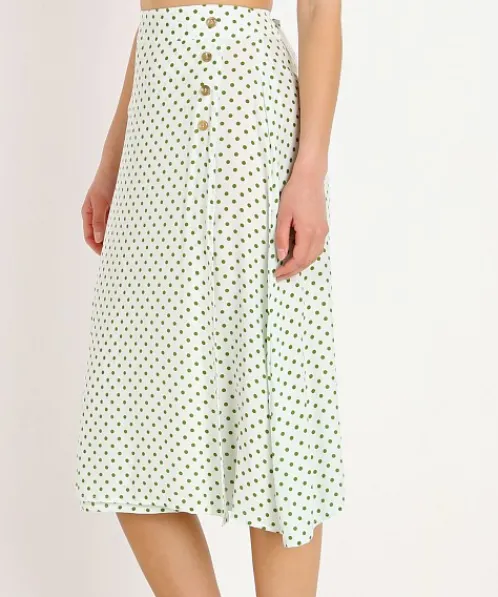 Faithfull the Brand Skirts>Racquel Skirt Lula Dot Print