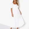 Faithfull the Brand Dresses>Rene Midi Dress White