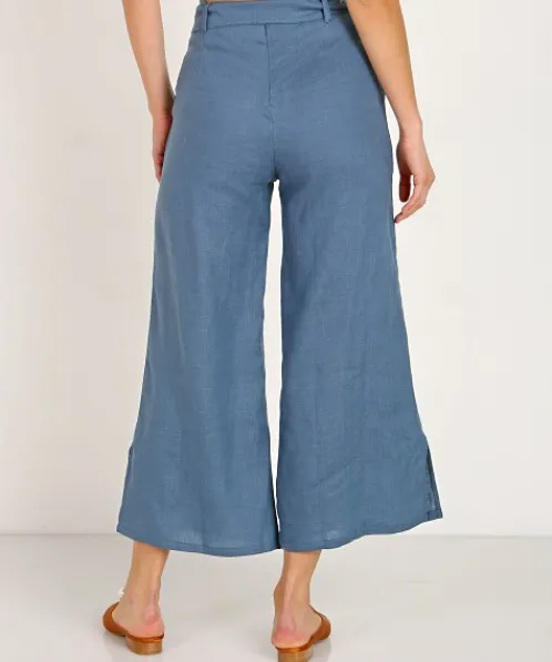 Faithfull the Brand Pants>Roza Pants Plain Washed Blue