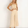Faithfull the Brand Tops>Sloane Top Mazur Stripe Lemon