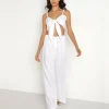 Faithfull the Brand Pants>Solano Linen Pant White