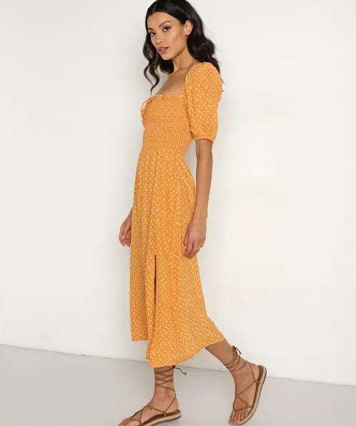 Faithfull the Brand Dresses>Valetta Midi Dress Ermita Floral