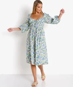 For Love & Lemons Dresses>For Love & Lemons Bridget Midi Dress Wisteria