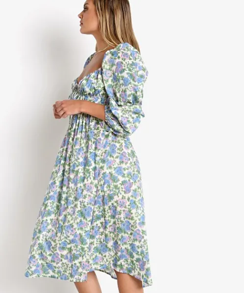 For Love & Lemons Dresses>For Love & Lemons Bridget Midi Dress Wisteria