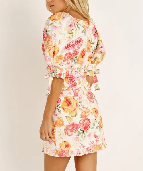 For Love & Lemons Dresses>For Love & Lemons Julep Mini Dress Coral
