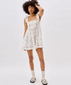 For Love & Lemons Dresses>For Love & Lemons Leanne Mini Dress White