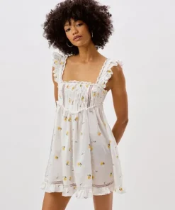 For Love & Lemons Dresses>For Love & Lemons Leanne Mini Dress White
