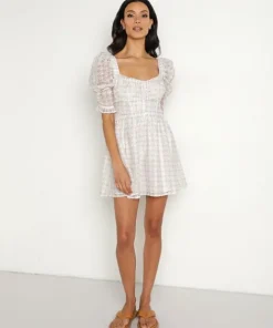 For Love & Lemons Dresses>For Love & Lemons Libby Mini Dress White