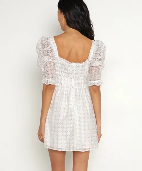 For Love & Lemons Dresses>For Love & Lemons Libby Mini Dress White