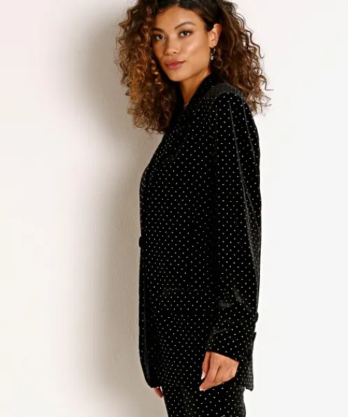For Love & Lemons Jackets>For Love & Lemons Margot Boyfriend Blazer Black