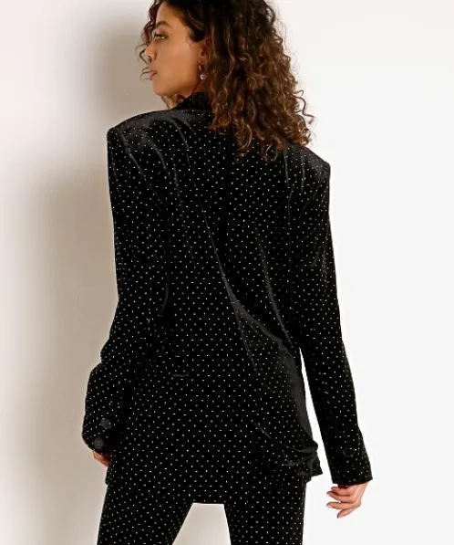 For Love & Lemons Jackets>For Love & Lemons Margot Boyfriend Blazer Black