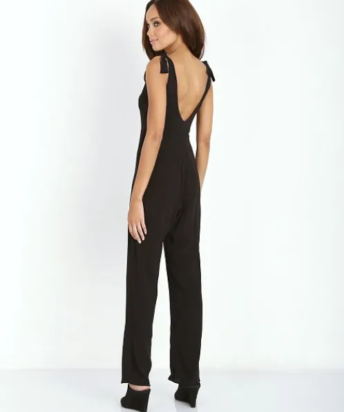 For Love & Lemons Rompers>For Love & Lemons Midnight Tide Jumpsuit Black