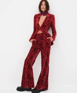 For Love & Lemons Pants>For Love & Lemons Penny Pant Red